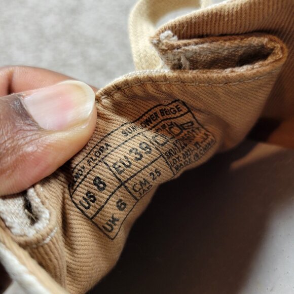 Hey Dude Women's Sunflower Beige Size 8 US - Picture 6 of 7